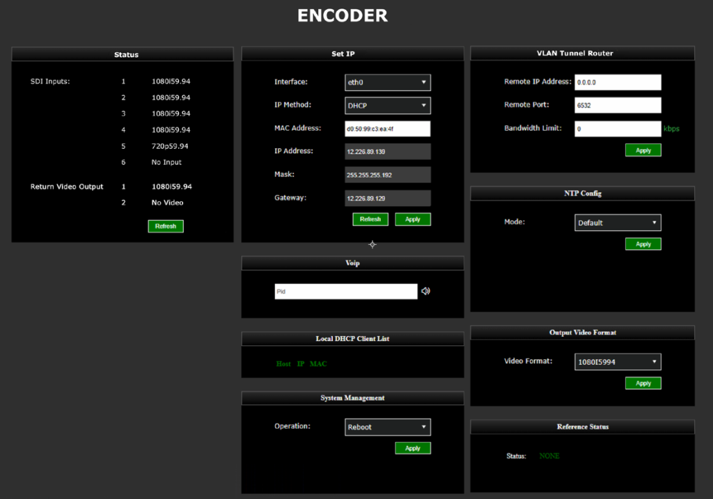Command center encoder settings 2