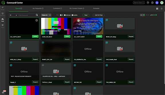 Command Center Grid tab