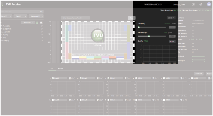 Advanced Control page - Control setting panel location