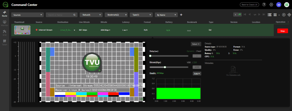 Expanded source window