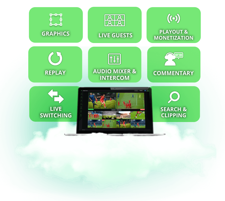 Media Supply Chain Management in The Cloud - Live Transmission, Ingest Automation, Multi-Camera Production, FAST Channel and Global Broadcast