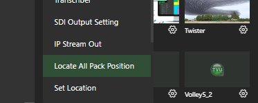 Locate pack position