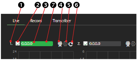 Modem histogram controls and functions