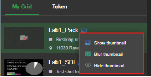 My Grid tab visibility setting