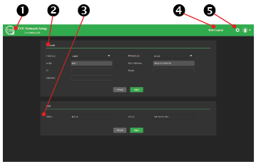 Network setup page