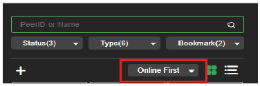 Online first drop down menu