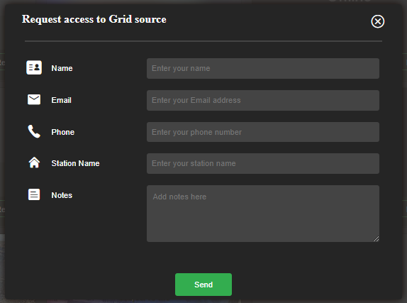 Request access to Grid source window