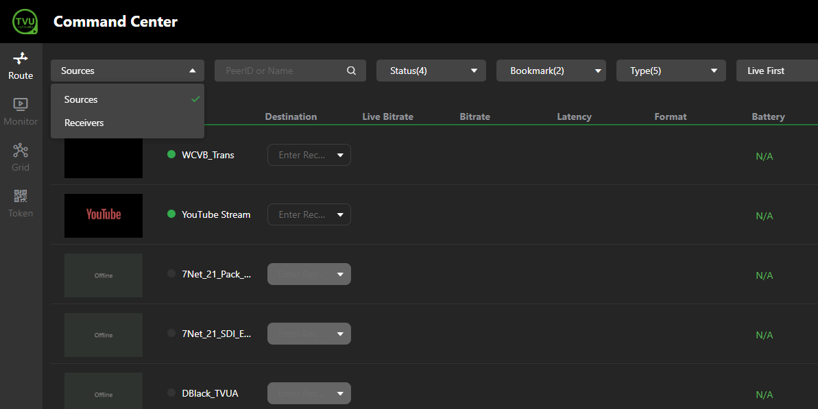 Select Receiver