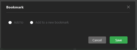 add bookmark window