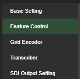 feature control setting