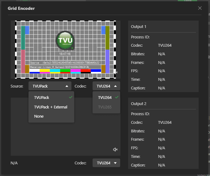 setting grid encoder menu selections