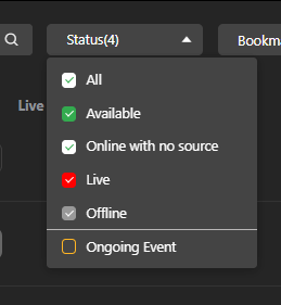 status menu