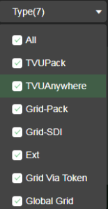 type drop down tvu anywhere