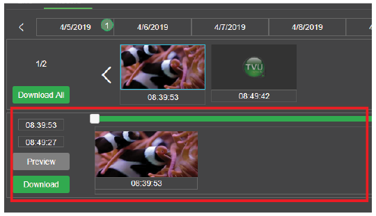 clip extraction timeline