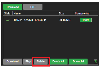 File management delete a file