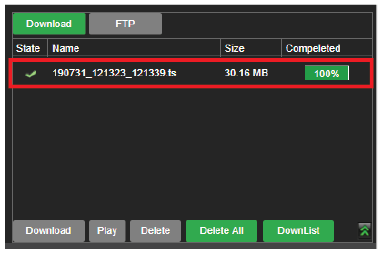 file management download list