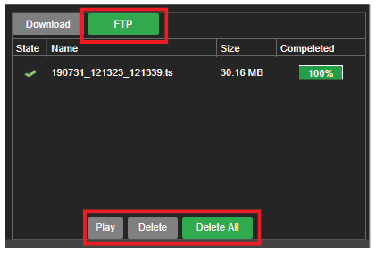 file management ftp tab