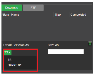 File management export file format