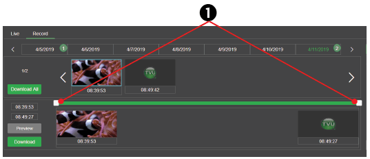 Marking a clip