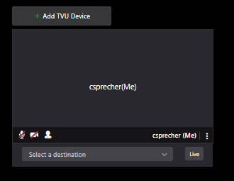 Add a TVU device