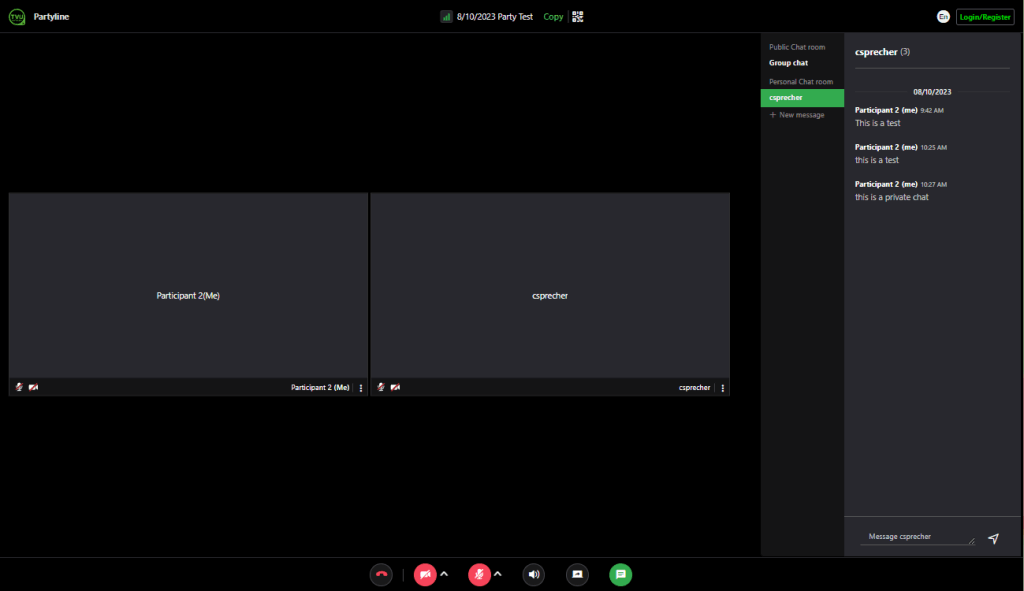 Chat preview window