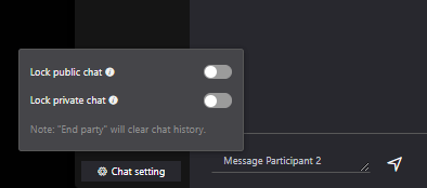 Chat setting