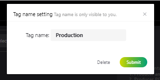 Edit tag name