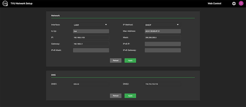general settings