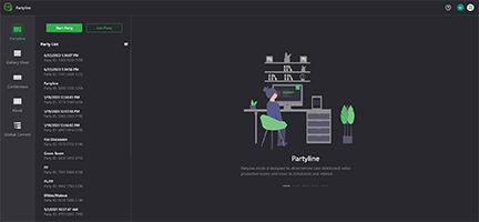 Partyline Workbench page