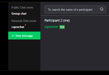 Pending chat