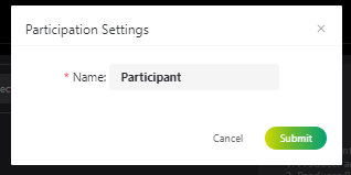 Rename participation settings