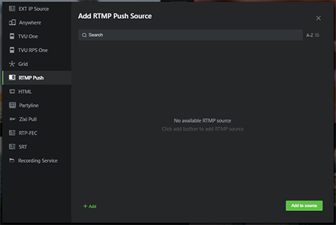 Add RTMP push source