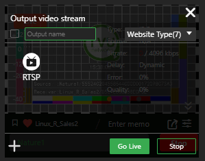 output video stream