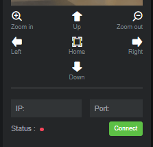 PTZ camera controls