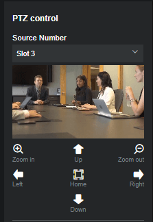 PTZ Slot selection