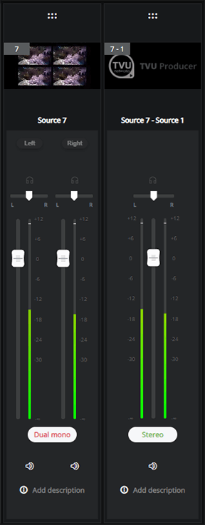 Audio control quad mode