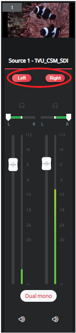 Audio usage buttons