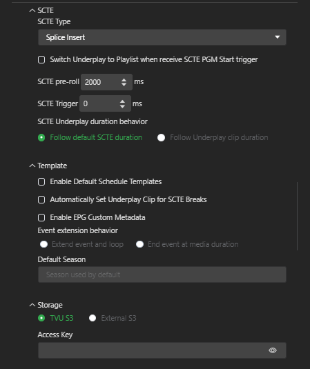 Channel settings configuration advanced 3