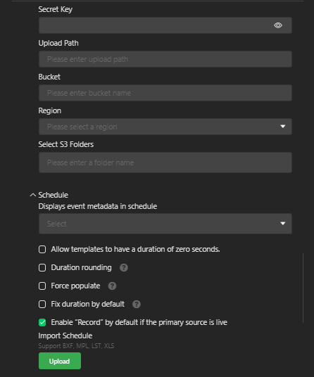 Channel settings configuration advanced 4