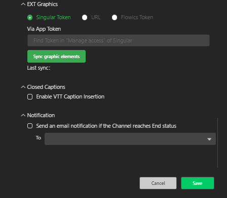 Channel settings configuration advanced 5