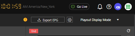 Export EPG button