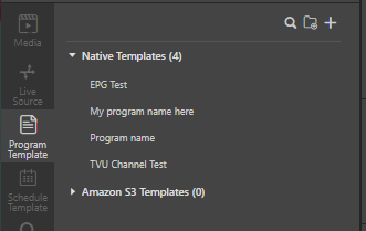 Channel Program Template tab