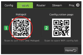 Hotspot qr code