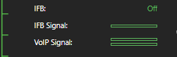 IFB and VoIP indicators