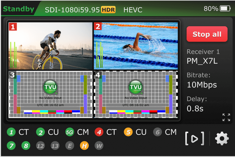 Multi channel video input 3 connection