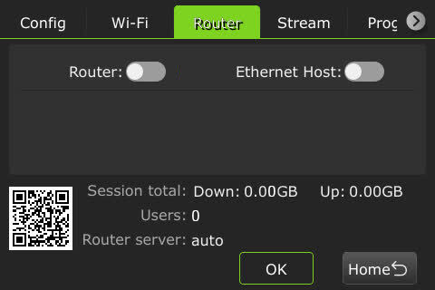 Router in off position