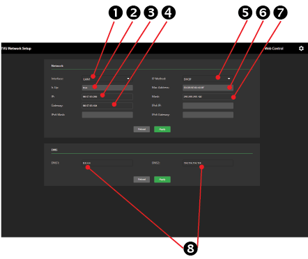 TVU receiver Network setup