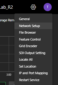 Network setup