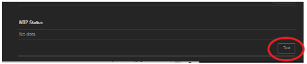 port test window - NTP Test button