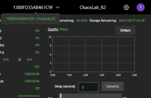 Receiver drop-down list